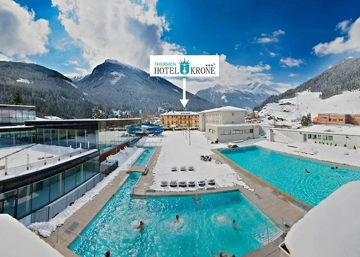 מלון Thermenhotel Krone - Inklusive Felsentherme באד גסטיין